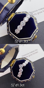 Vente chaude Bijoux D 1.3ct Lab Grown Diamant Trèfle À Quatre Feuilles Boucles D'oreilles Boucles D'oreilles pour Filles Femmes - Product Image 2