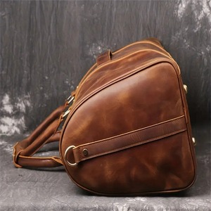 Durable Custom Genuine Leather Weekender Duffel <b>Bag</b> <b>Men</b> Luxury Sports Travel Gym <b>Bag</b> Over-the-<b>Shoulder</b> Polyester Manufacturer - Product Image 4