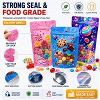 Sachet refermable écologique personnalisé pour bonbons, avec fermeture éclair, qualité alimentaire, pour bonbons gélifiés, snacks, chocolat, directement de l'usine