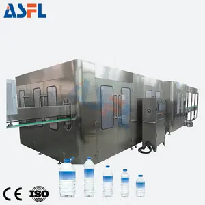Línea de producción automática de agua potable para botellas de PET, máquina de llenado y tapado de agua Mineral pura