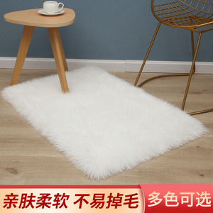 Alfombra Shengxi Cuadrada, Suave y Esponjosa, de Color Sólido 94549916, Lavable a Máquina, Limpieza Localizada, para Interiores, Dormitorio, Uso Doméstico - Product Image 3