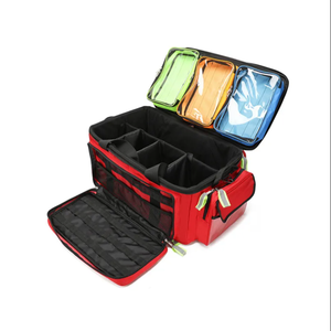 <span class=keywords><strong>AMAIN</strong></span> Trousse de premiers soins rétractable pour bagages Valise à roulettes Sac médical à poignée télescopique Sac à dos médical de grande capacité - Product Image 2