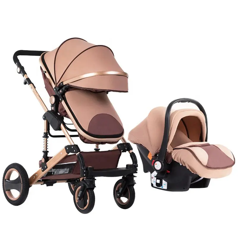 Bé pram pushchair Buggy với ghế xe Trọng lượng nhẹ Xe đẩy gấp xe đẩy 3 trong 1 du lịch hệ thống xe đẩy em bé cho trẻ sơ sinh