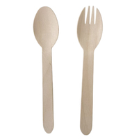 Ensemble de couverts jetables en bois pour desserts, mini-cuillères, fourchettes et couteaux, pour pâtisserie, boulangerie, événements de dégustation, mariage et traiteur