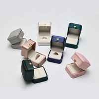 Boîte d'emballage de bijoux haut de gamme, boîtes pour bagues, pendentifs, boucles d'oreilles, bracelets, coffret de bijoux en cuir exquis, emballage de bijoux
