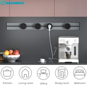 SINOAMIGO 8000W 32A 50cm Riel de Enchufes Ajustable para Cocina con <span class=keywords><strong>Enchufe</strong></span> - Product Image 2