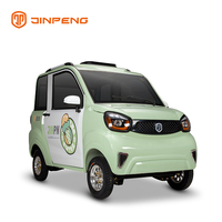 Jinpeng EEC-COC, Vehículo Eléctrico para el Mercado Europeo, 3 Asientos, Cabina Cerrada, Cuatro Ruedas, Auto para Adultos, Mini Auto de Fábrica