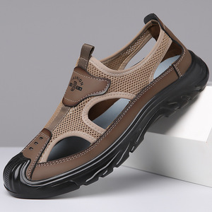 Men's Summer Open <b>Toe</b> Sandals Lightweight Cushioning Arch <b>Support</b> Waterproof Breathable Outdoor Walking Shoes - Product Image 4