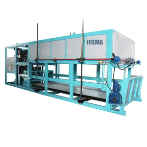 Máquina de bloques de hielo recta ICEMA, capacidad de producción diaria de 10 toneladas, máquina de bloques de hielo industrial a la venta