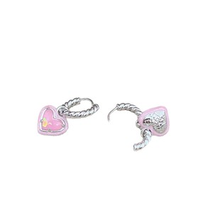 Nuevos Pendientes de Corazón Rosa Dulce y Moderno, Pendientes de Corazón en Forma de Melocotón, Elegantes y Ligeros, para Mujer - Product Image 5