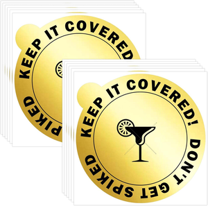 Pegatinas Protectoras Anti-<span class=keywords><strong>Picos</strong></span> para Bebidas de 4 Pulgadas, Protector Desechable para Tapas de Vasos para Seguridad en Bares, Prevención de <span class=keywords><strong>Picos</strong></span> en Copas de <span class=keywords><strong>Vino</strong></span> - Product Image 1