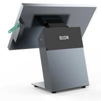 Système de point de vente tout-en-un en acier inoxydable avec lecteur iButton intégré, écran capacitif, machine de caisse