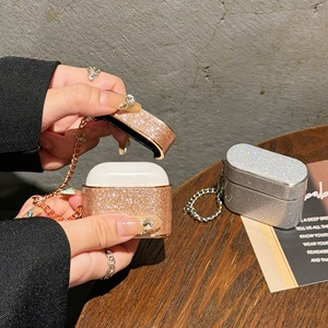 Columna de purpurina cuero PU para funda de airpod PC de cuero PU para fundas de <span class=keywords><strong>airpods</strong></span> <span class=keywords><strong>PRO</strong></span> <span class=keywords><strong>2</strong></span> - Product Image 3