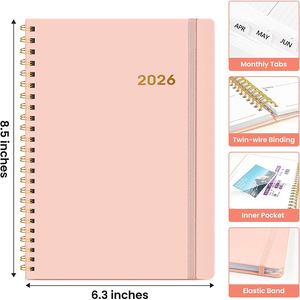 Agenda A5 2026 a Spirale per Studenti, Quaderno Personalizzabile con Stampa, Planner a Fogli Mobili, Materiale Scolastico - Product Image 3