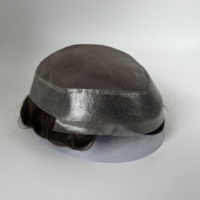 Système capillaire pour hommes, couleur et style personnalisés, Mono Australie, V-Loop Front, Cheveux Indiens, Ligne de cheveux naturelle, Toupet, Densité 120%, En stock
