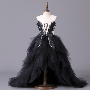 Vestido de <span class=keywords><strong>Boutique</strong></span> para Niñas de 2 a 12 Años, Vestido Brillante con Cola de Cisne para Niñas, para Desfiles y Concursos - Product Image 3