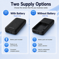 Batterie externe compacte 5000 mAh avec cellules 18650 remplaçables, chargeur portable, mini batterie de secours