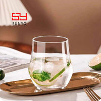 Verre à boire sans pied SUNYO en cristal sans plomb, personnalisable en gros, haute qualité, 13oz 16oz, pour eau, lait, jus