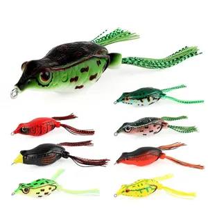 Sneda New Arrival 8 Farben 20g Frosch köder Weich köder Plastik fisch köder Top water Ray Frog Künstliche 3D-Augen
