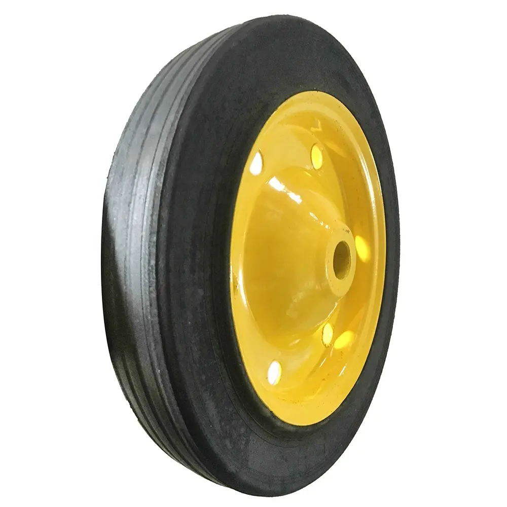 WB3800 Wheelbarrow 13 x 3 Inch Puncture Proof Solid Rubber Wheel for South Africa