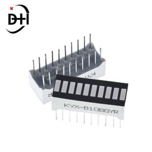 10 Gitter Digital segment LED Licht leiste super hell <span class=keywords><strong>2</strong></span> rot <span class=keywords><strong>3</strong></span> gelb 4 grün 1 blaues Licht flache Röhre B10BRYGB - Product Image 3