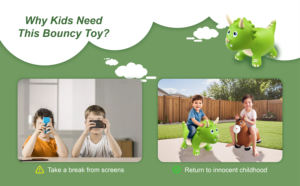 Jouets de saut gonflables en PVC épais de qualité supérieure, chevaux sauteurs gonflables, jouets de saut de dinosaure en plein air avec des ailes pour enfants - Product Image 6