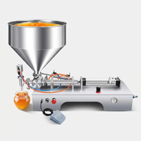 Machine à liquides horizontale entièrement automatique pneumatique à tête unique haute précision 220V pour boissons, lait, bière, base de fondue