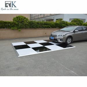 Piste de danse brillante pour mariages, piste de danse à carreaux noir et blanc pour fêtes et décorations d'événements - Product Image 3