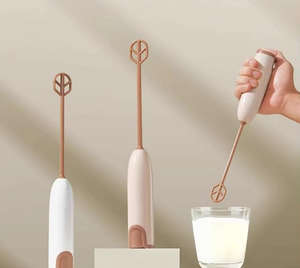 Utensilios de Cocina - Batidora de <span class=keywords><strong>Leche</strong></span> Fresca a Batería, Batidora Eléctrica de Mano, <span class=keywords><strong>Varilla</strong></span> Mezcladora, Generador de <span class=keywords><strong>Espuma</strong></span>, Potente Batidora de Bebidas - Product Image 1