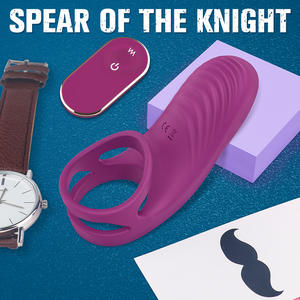 Vibrador Clitoriano Femenino de Doble Anillo con Control Remoto, Lubricante Incluido, Huevo Vibrador Compartible - Product Image 3