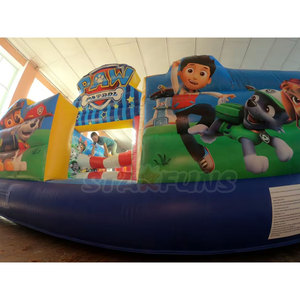 บ้านลมเด็กแบบกำหนดเองธีม Paw Patrol พร้อมสไลเดอร์และสระน้ำเป่าลม - Product Image 3