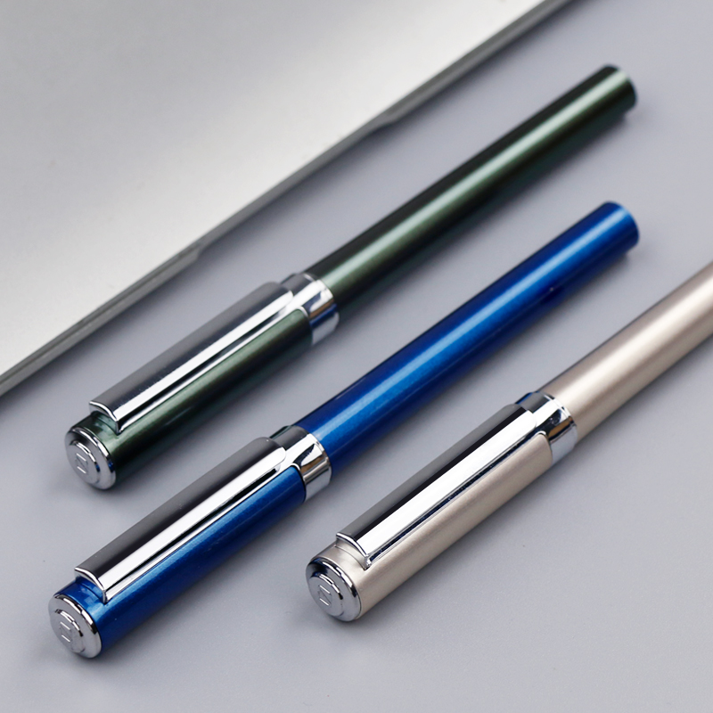 Wholesale 0.5 0.7 Writing Simplicity Design Ink Metal Fountain Pens