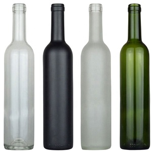 Botellas de Vino de Vidrio Personalizadas al por Mayor, Producidas en Fábrica, 750 ml, Color Borgoña Rojo, Estilo Clásico, para Fiestas, OEM/ODM Disponible - Product Image 1