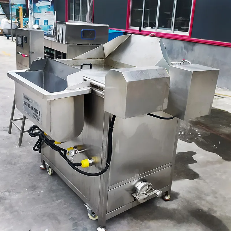 Commerciële Automatische Roerchips Gebakken Kip Aardappel Lange Diepe Vacuüm Friteuse Friteuse Friteuse Frietmachine