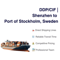 Transitaire maritime professionnel Chine-Stockholm (Suède) LCL + Expédition express Conditions DDP/CIF Marchandises dangereuses générales