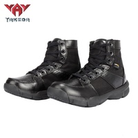 Bottes tactiques Yakeda, chaussures de randonnée décontractées en cuir à lacets, bottes de randonnée en cuir véritable pour hommes, bottes de combat pour le désert