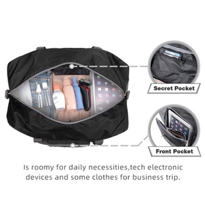 Bolsa de Yoga Ligera y Moderna Personalizada con Compartimento para Zapatos, Bolsa de Gimnasio, Bolsa de Viaje, Bolsa de Lona de Gran Capacidad, Plegable, de Poliéster - Product Image 5
