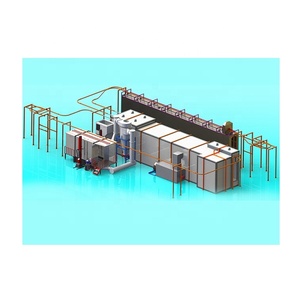 สายพ่นเคลือบผงอัตโนมัติ ระบบเคลือบผงแบบฟลูอิไดซ์เบดสำหรับรั้วตาข่าย คุณภาพเยี่ยม - Product Image 5