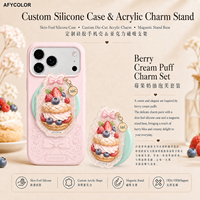 Support de téléphone portable magnétique en résine acrylique personnalisé style Ins, pliable, portable, pour bureau, utilisable comme support de selfie