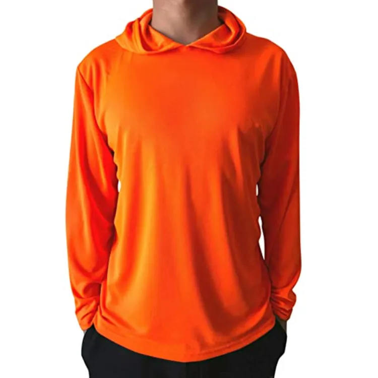 Geel Bouw Hi Vis Lange Mouwen Veiligheid Oranje T-shirt Reflecterende