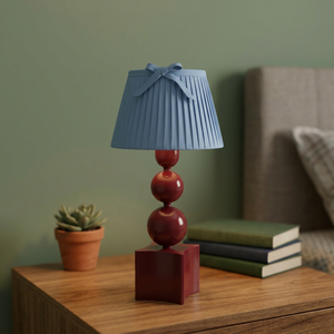 Lámpara de Mesa Hecha a Mano, Lámpara de Mesa Tradicional con Multicolores, Diseño Único y Novedoso, Pantalla de Tela Estilo Empire, Decoración para Dormitorio, Venta al por Mayor - Product Image 1