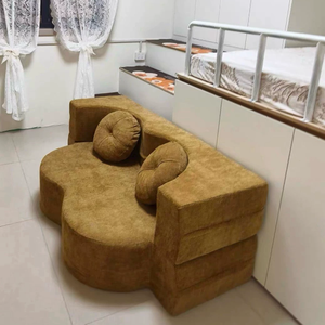 Modern Foldable Pure <b>Sponge</b> Sofa <b>Bed</b>, Dust-Free Compression Washable Couch for Living Room Bedroom Apartment Hotel - Product Image 4