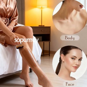 Pinceau corporel personnalisé avec logo, applicateur de fond de teint et de bronzage pour un effet estompé, brosse de beauté pour le corps - Product Image 5