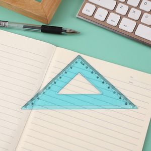 Soododo 4-mảnh 30cm tam giác nhựa hình học thiết lập đầy màu sắc phụ kiện phong phú sinh viên vẽ toán học thiết lập cho các trường học nghiên cứu bán buôn - Product Image 5