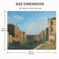 Peinture à l'huile de paysage marin de Venise peinte à la main, œuvre d'art classique européenne avec gondole sur canal sur toile pour salon