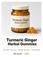 Gummies à la curcuma et au gingembre, 60 unités, complément alimentaire