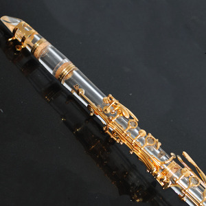 Clarinet Trong Suốt Acrylic Chất Lượng Cao 17 Phím Bb Mạ Vàng/Biểu Diễn Sân Khấu Dụng Cụ Gió - Product Image 3