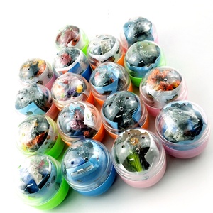 65*70mm trasparente siamesi palla uovo torto blocchi di costruzione del giocattolo distributore automatico di sorpresa uovo capsule giocattolo per il capretto regalo di pasqua - Product Image 4