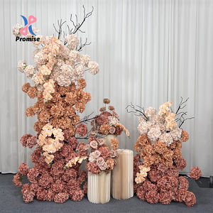 Arreglo Floral de Rosas Artificiales de Seda Realistas Color Caramelo Vintage para Decoración de Fondo de Boda, Regreso a Clases, Arco de Flores - Product Image 1