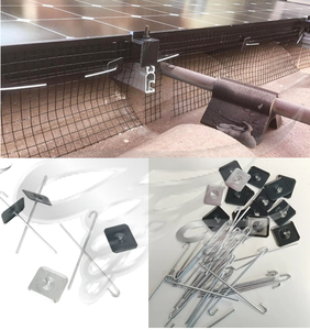 Nhôm năng lượng mặt trời bảng điều khiển loại trừ sóc bảo vệ lưới Clip chim bồ câu bảo vệ lưới chân bảng điều khiển năng lượng mặt trời chim răn đe J móc - Product Image 1